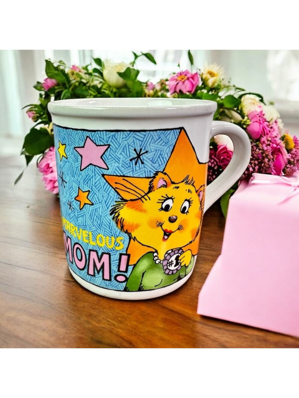 3/$20 Hallmark Marvelous Mom Cat Coffee Mug Made In Japan Mother's Day Gift